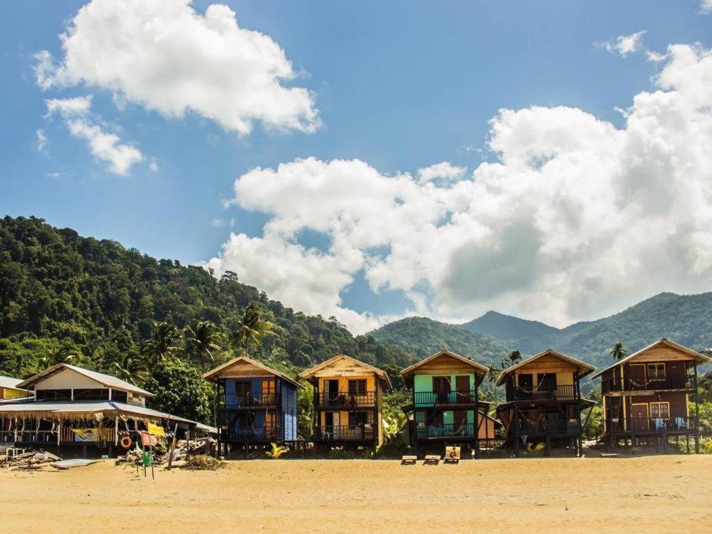 Beach Shack Chalet - Garden View Aframe Big Unit Kampong Juara 外观 照片